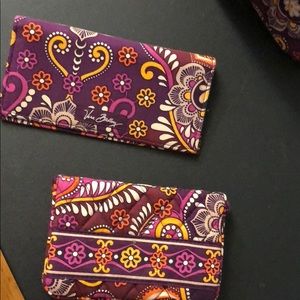 Vera Bradley wallet and check book cover